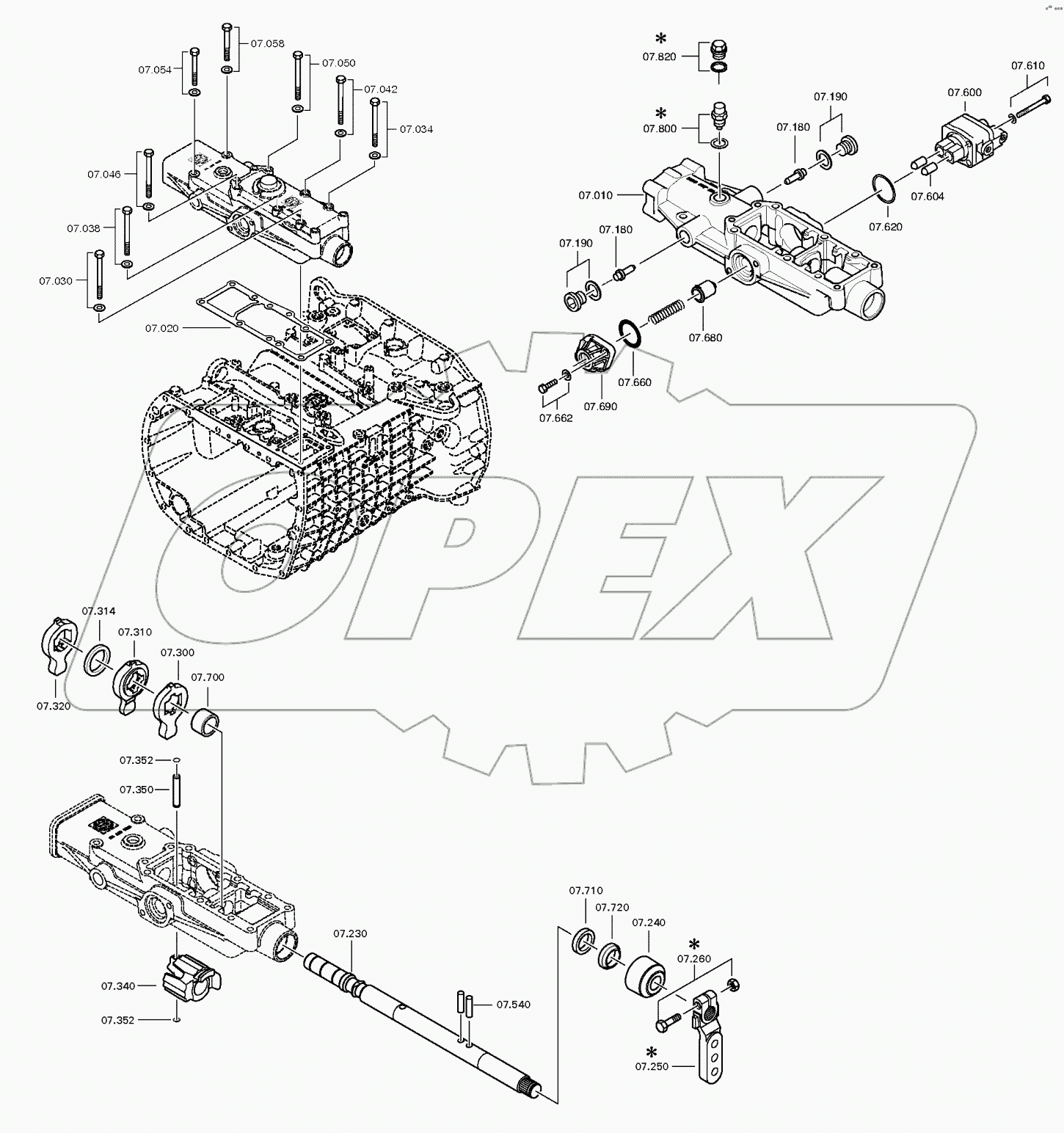Корпус механизма переключения передач