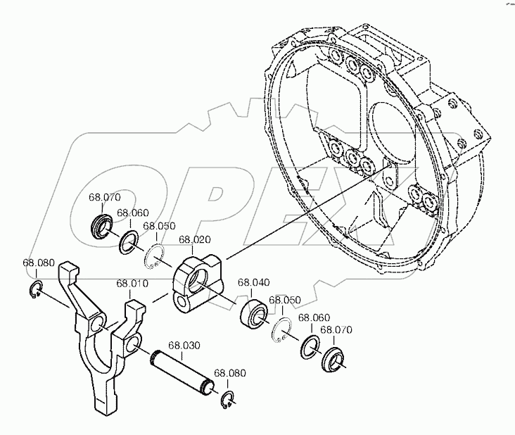 Механизм выключения сцепления