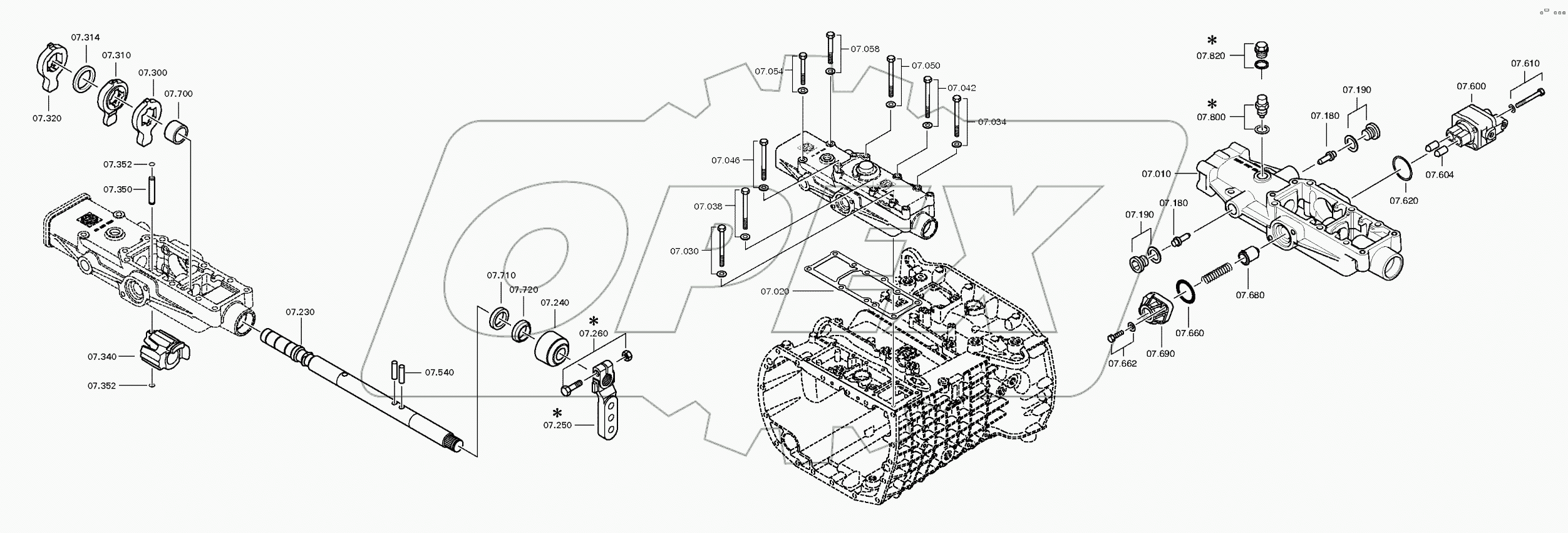 Корпус механизма переключения передач
