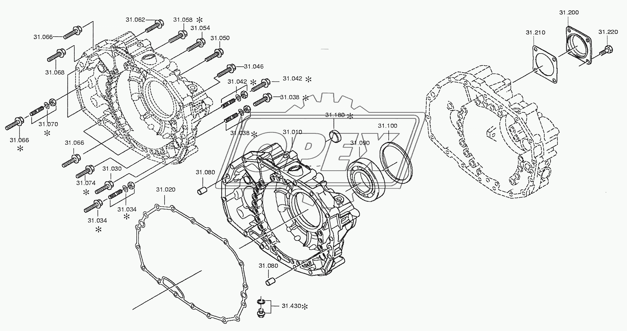 Корпус демультипликатора