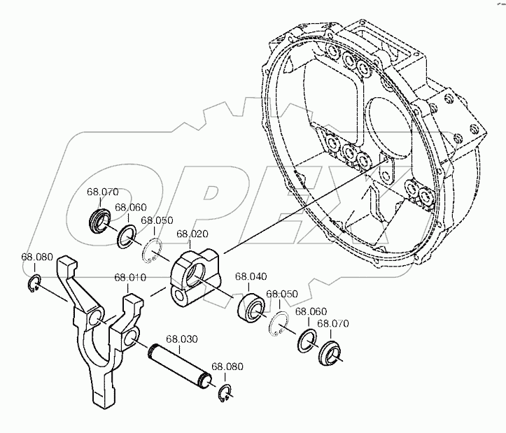 Механизм выключения сцепления