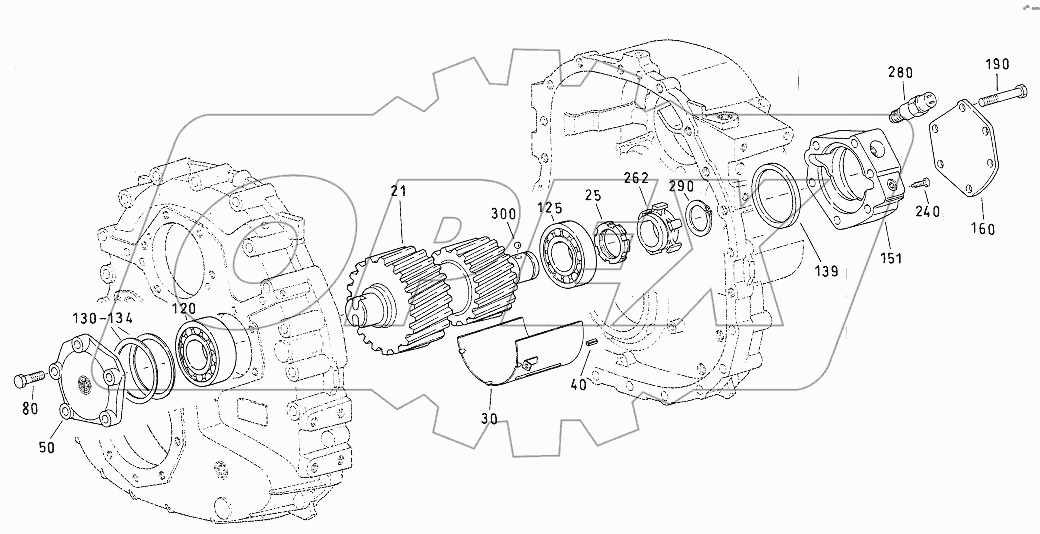 DOUBLE GEAR, BEARING COVER