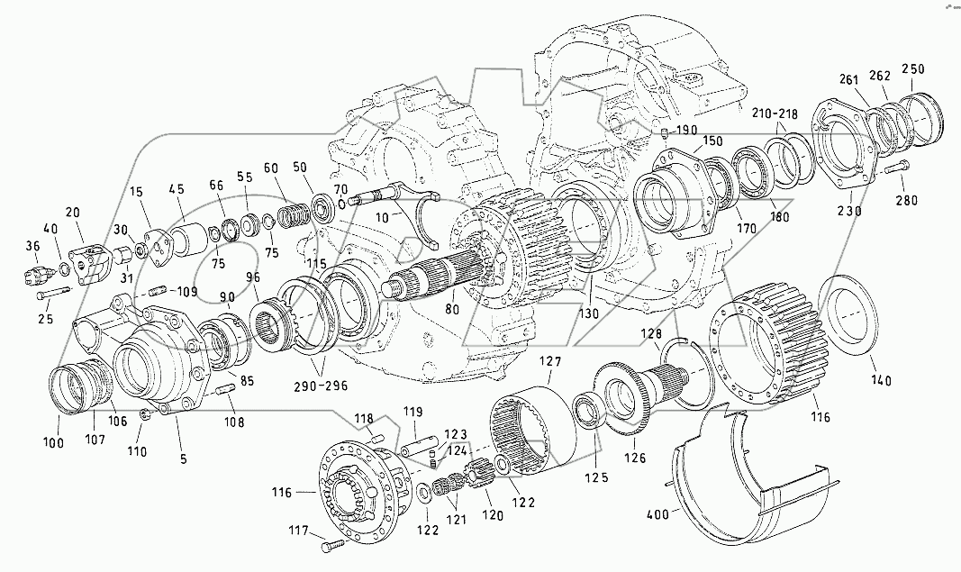 OUTPUT SHAFT, BEARING COVER