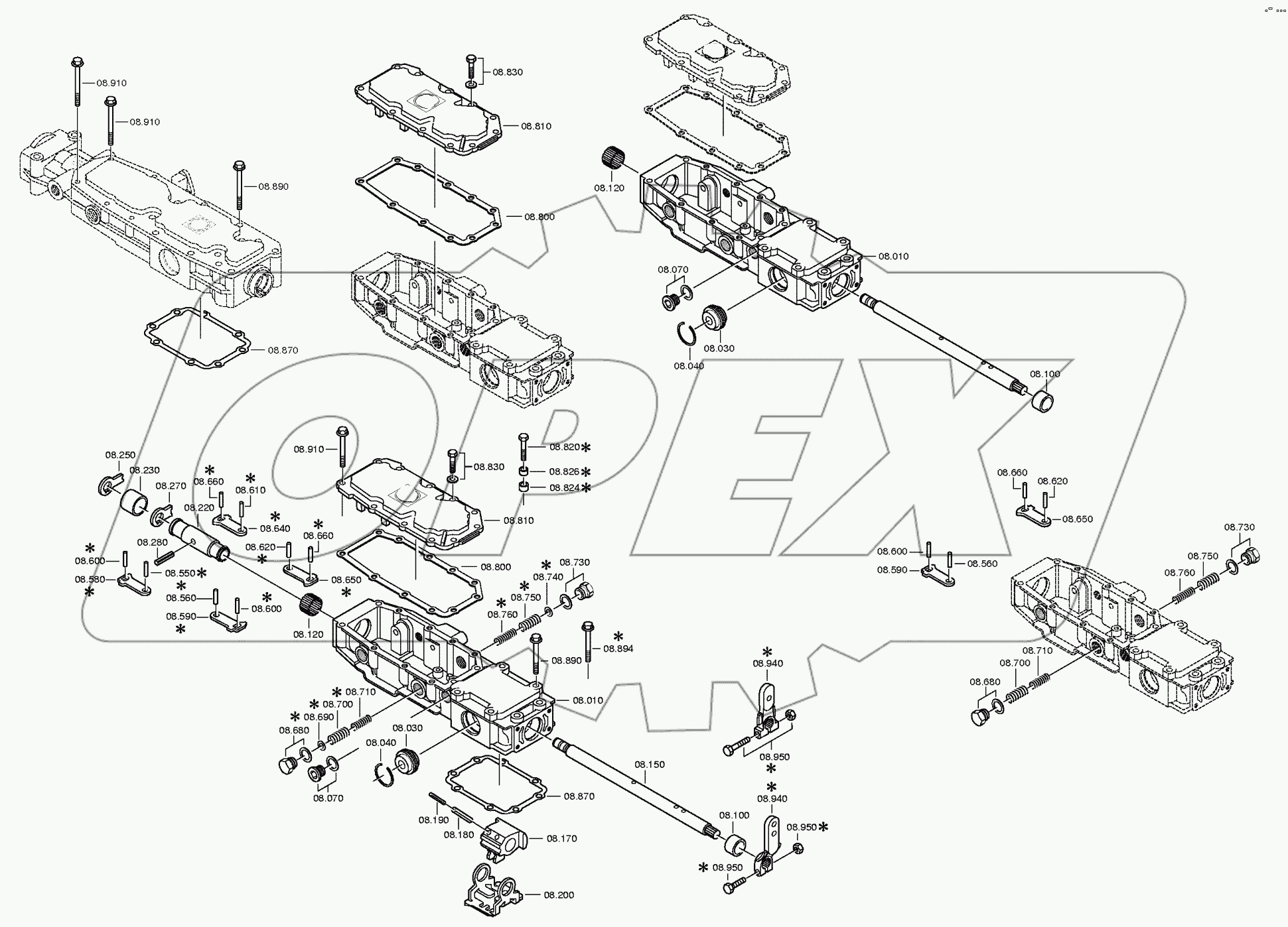  КОРПУС МЕХАНИЗМА ПЕРЕКЛЮЧЕНИЯ ПЕРЕДАЧ