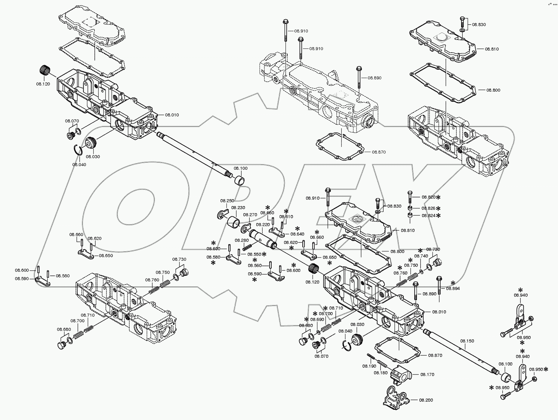  КОРПУС МЕХАНИЗМА ПЕРЕКЛЮЧЕНИЯ ПЕРЕДАЧ