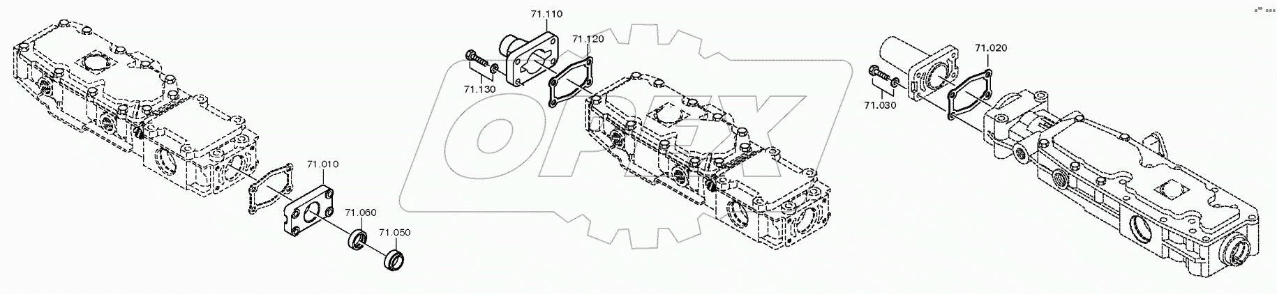  КРЫШКА МЕХАНИЗМА ПЕРЕКЛЮЧEНИЯ ПЕРЕДАЧ