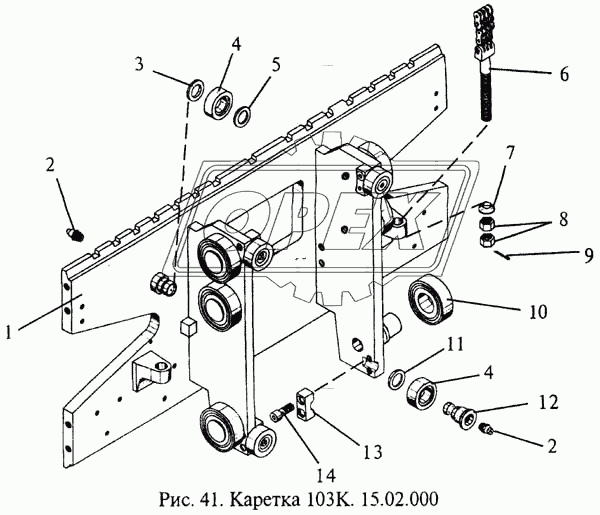 Каретка 103К.15.02.000