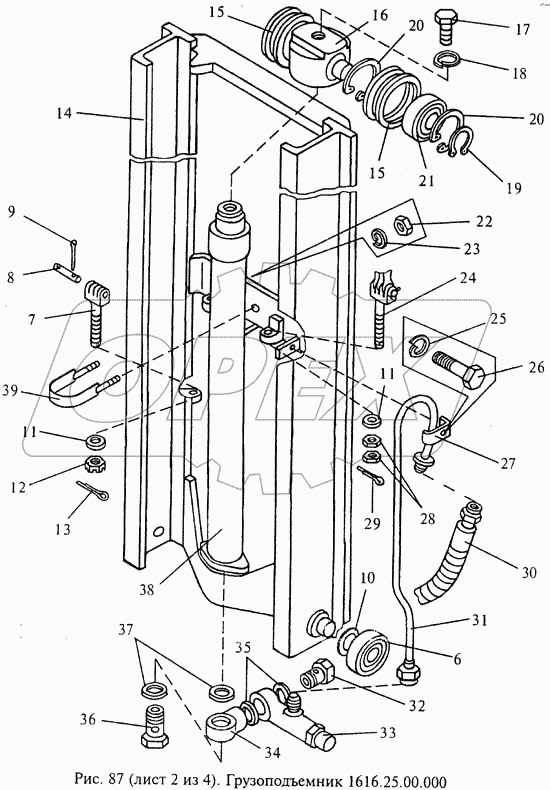 Грузоподъемник 1616.25.00.000