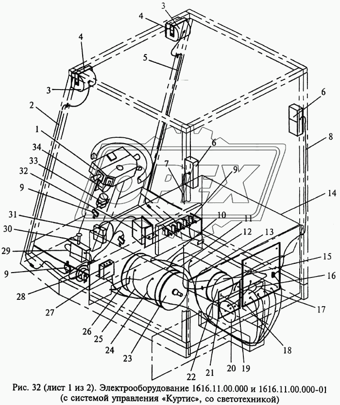 Электрооборудование (с системой управления «Куртис», со светотехникой) 1