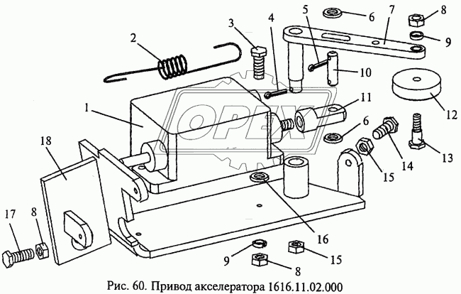 Привод акселератора