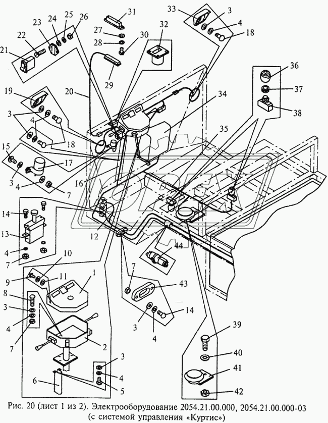 Электрооборудование (с системой управления «Куртис») 1