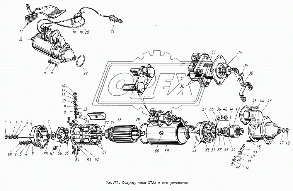 Стартер типа СТ2А и его установка