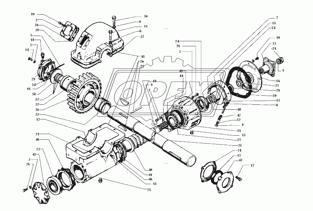 Редуктор лебедки