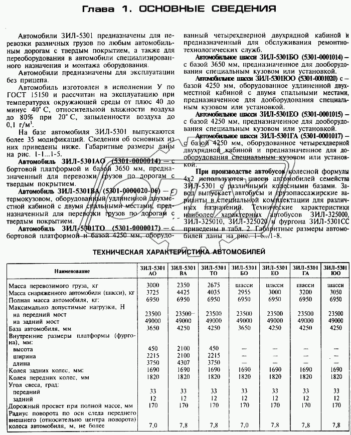 Основные сведения и техническая характеристика