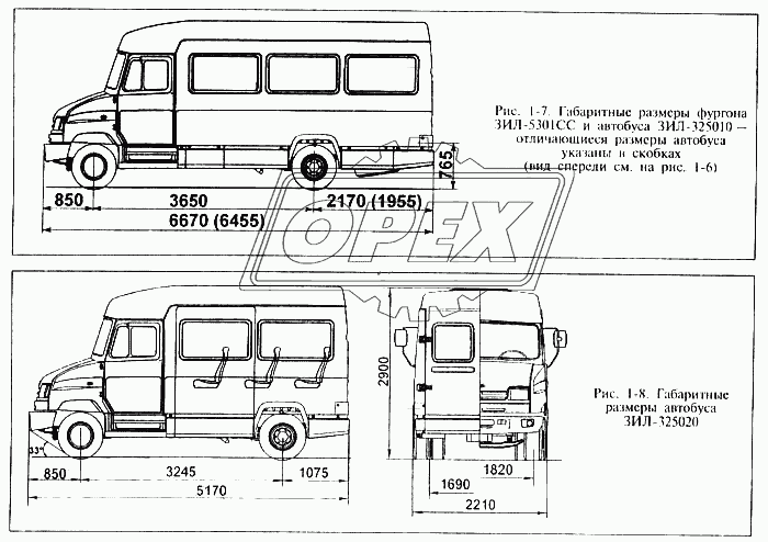 Габаритные размеры 3