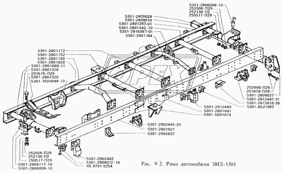 Рама автомобиля ЗИЛ-5301