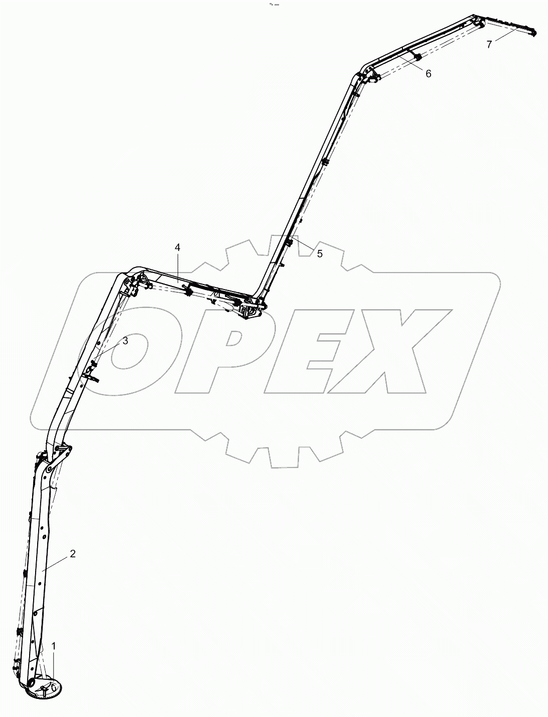  Boom assembly 001621206A0000000