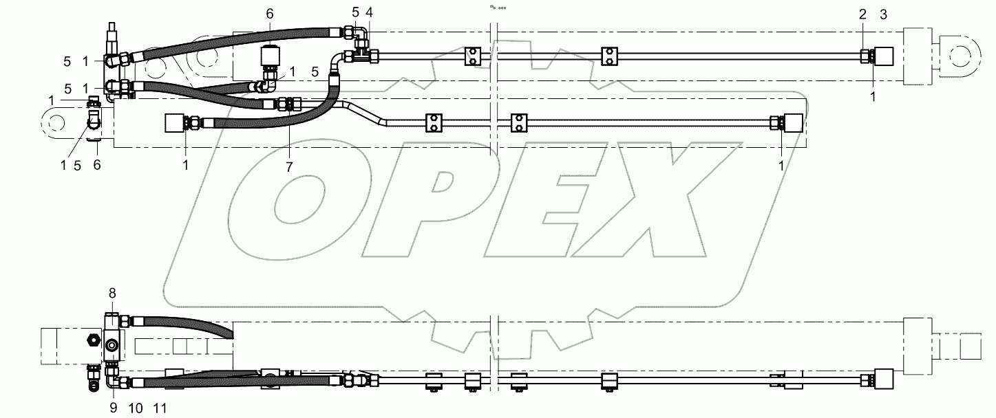  Telescopic cylinder pipelaying 001619057A0006000
