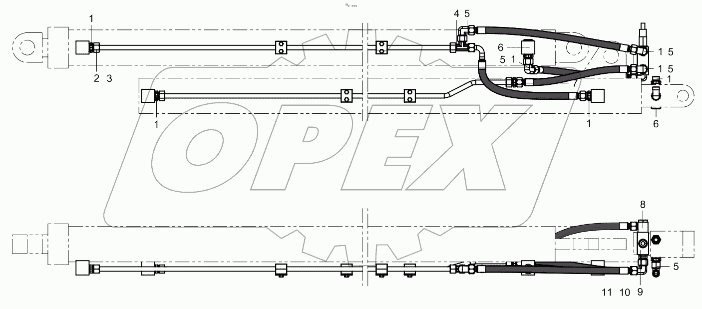 Telescopic cylinder pipelaying 001619057A0007000