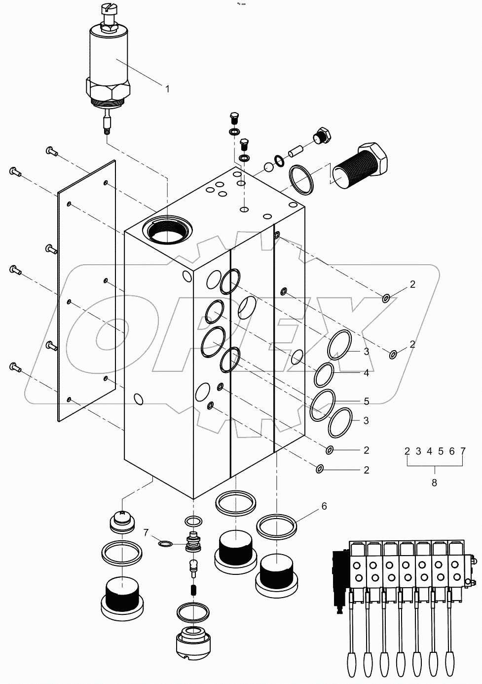 Reversal multi-channel valve 1010301627