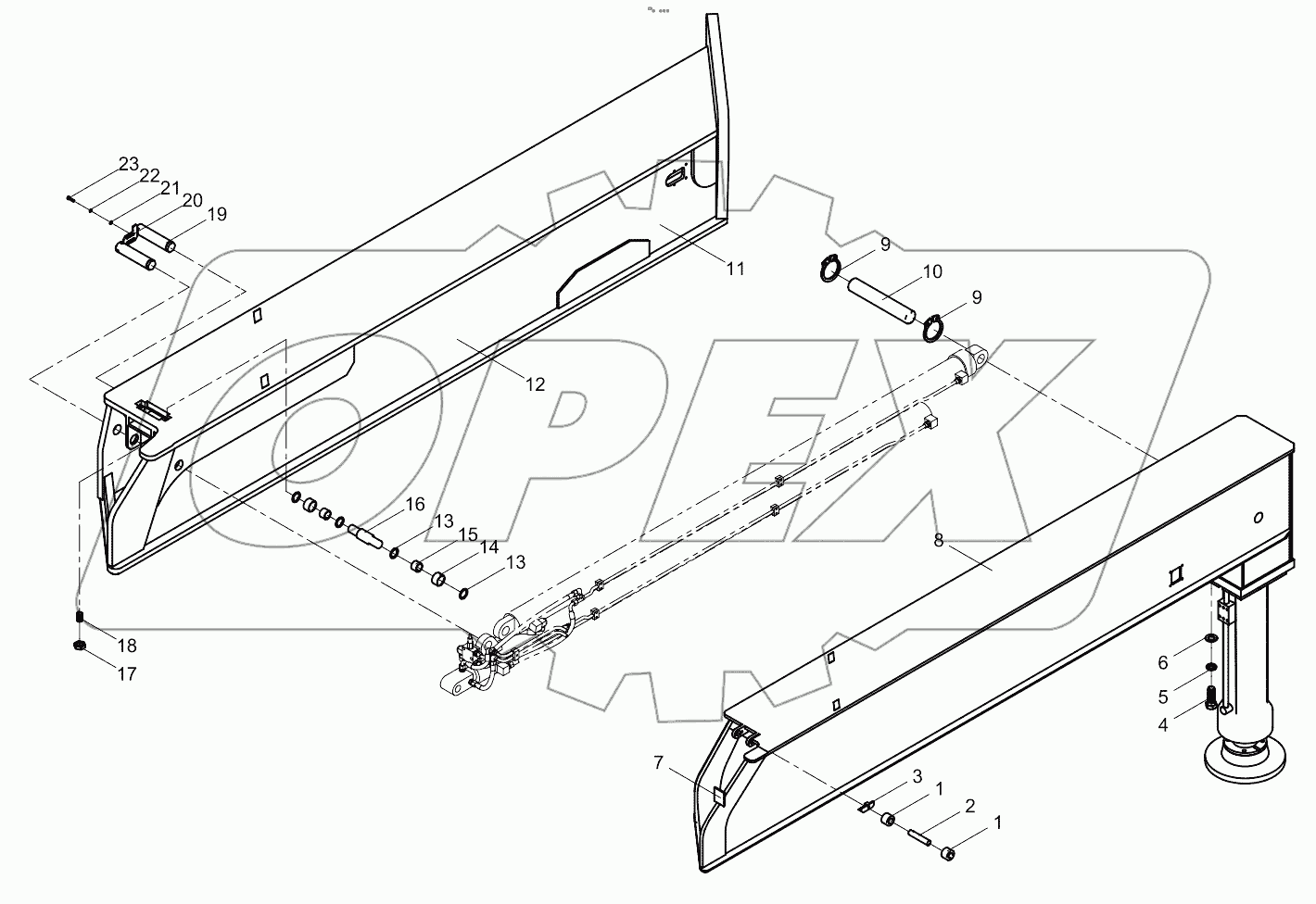  Front right outrigger 001619003A0300000