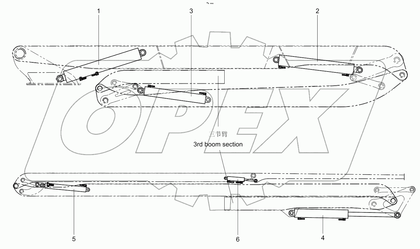  Boom cylinder assembly 001621207A0000000