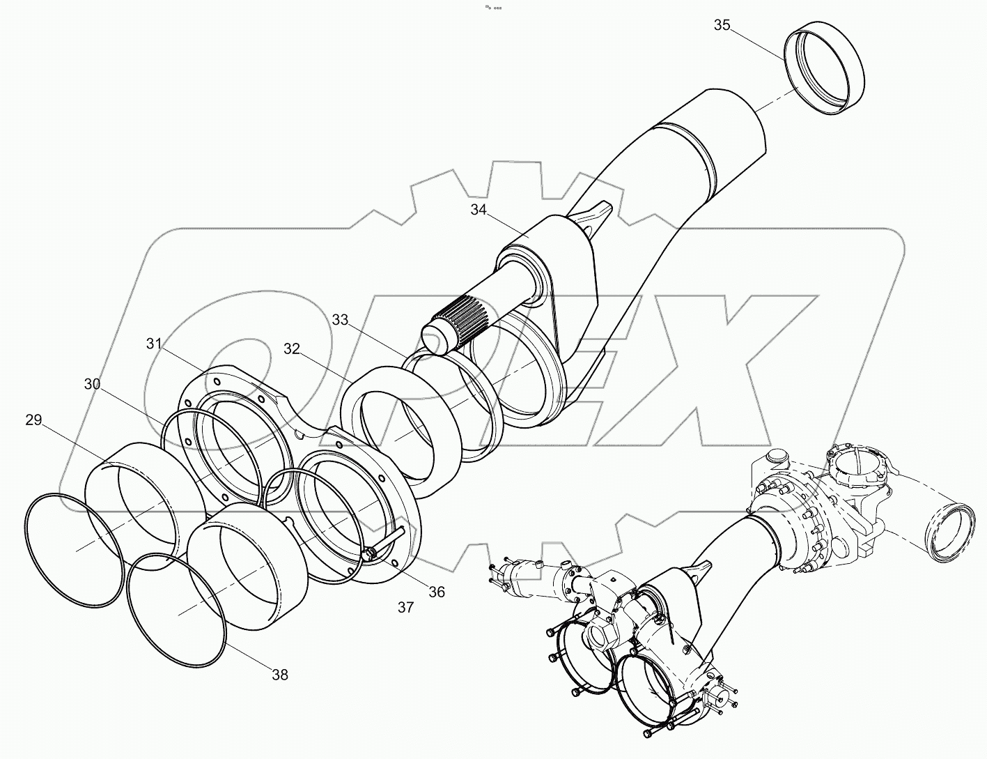  Distribution valve assembly 001690207A0000000