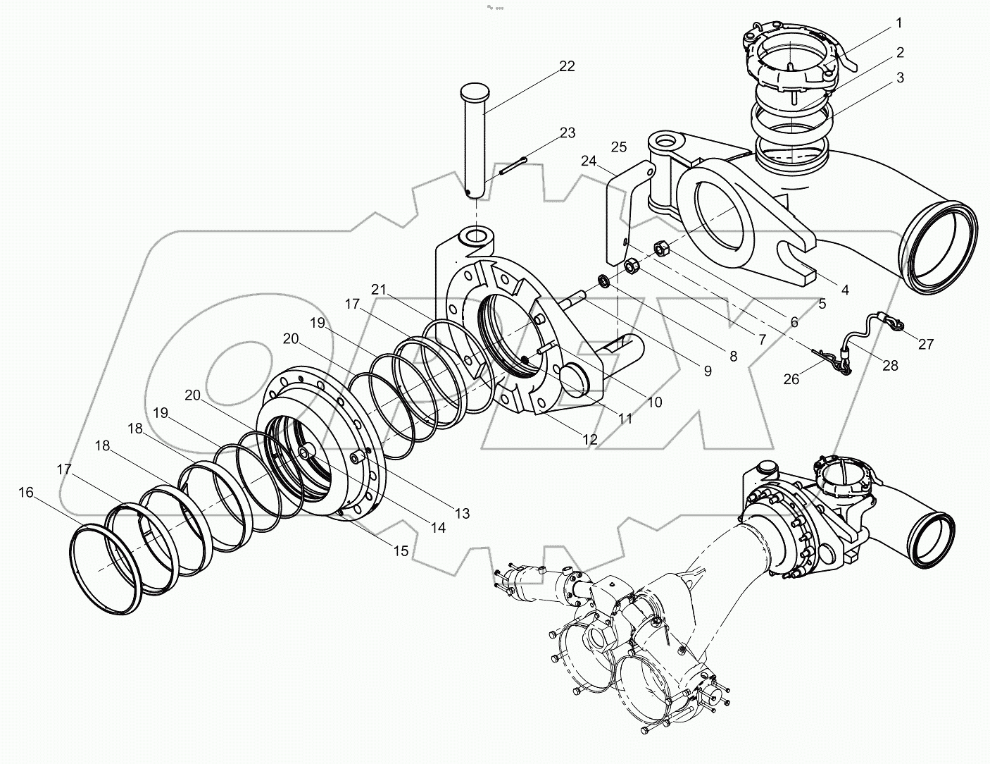  Distribution valve assembly 001690207A0000000