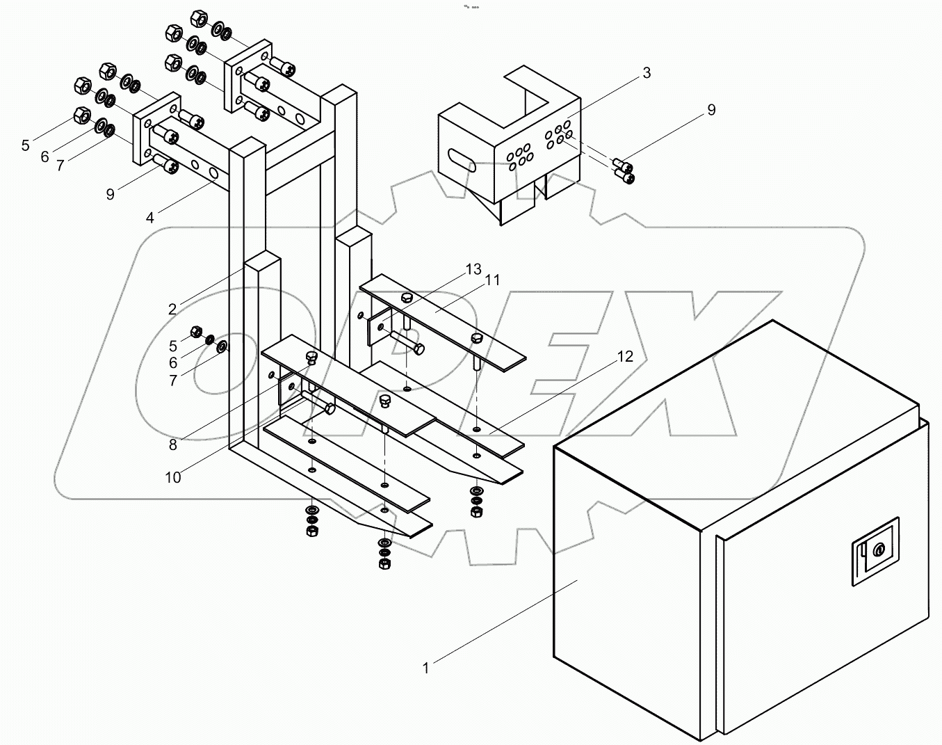  Toolbox assembly 001620402A0600000