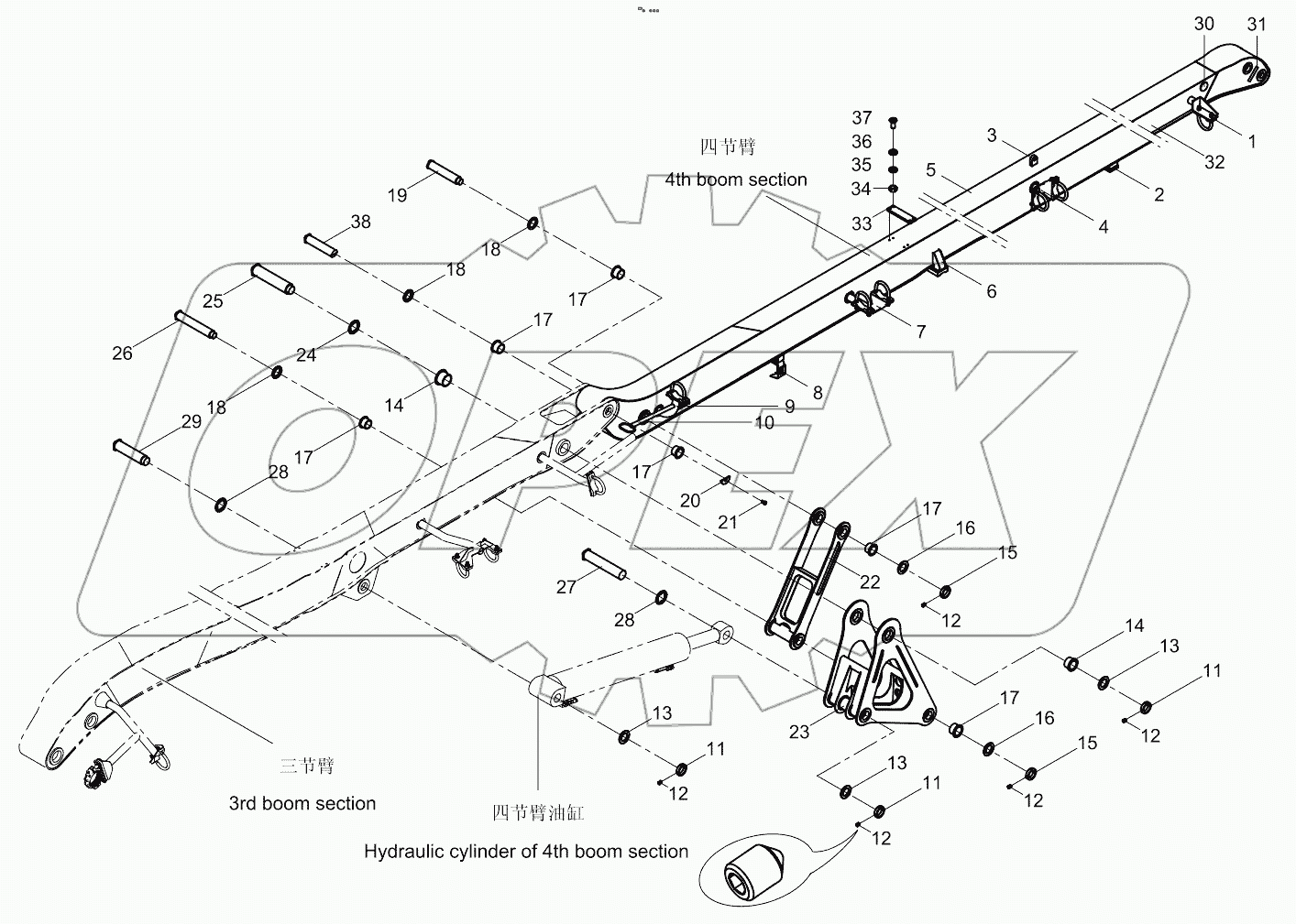  4th boom section 001621206D0400000