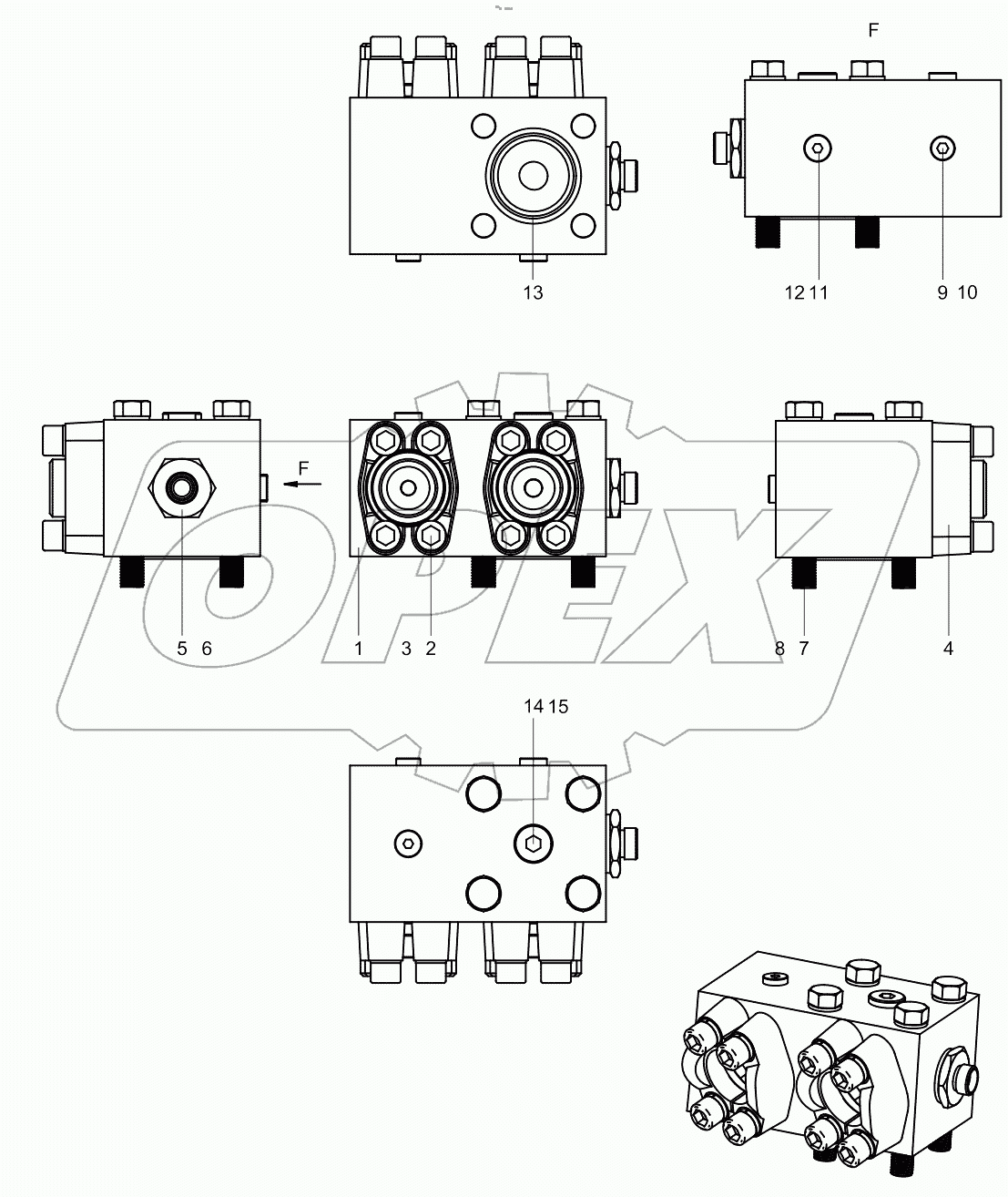  Multichannel of piston side (R) 001600003A0000488
