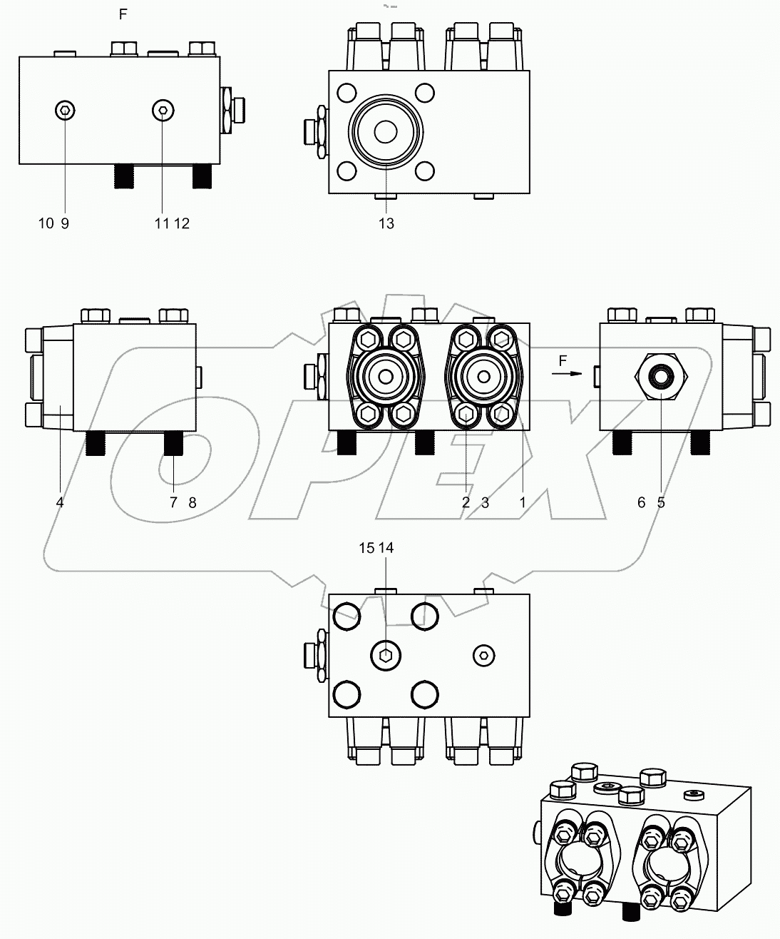  Multichannel of piston side (L) 001600003A0000486