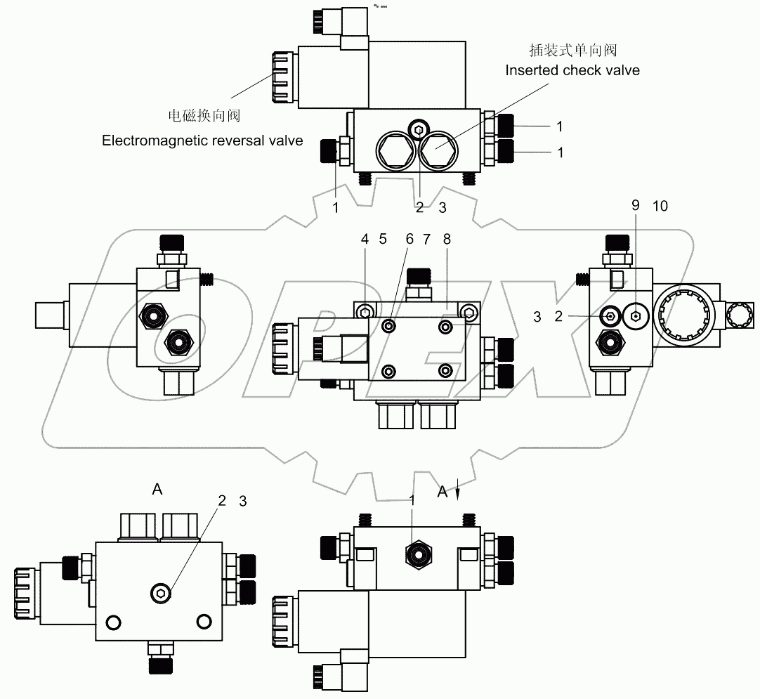  Controller valve unit 001613918A0005000