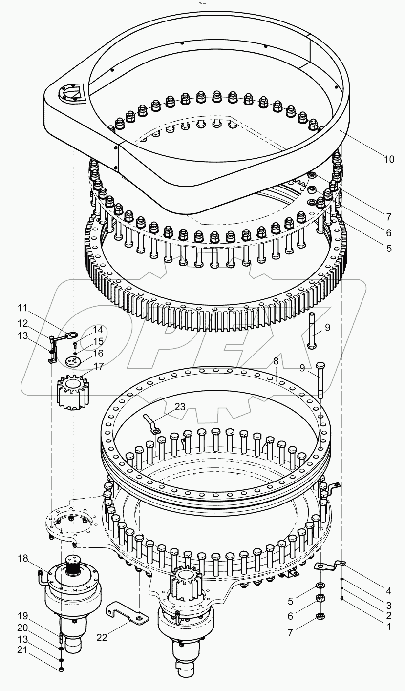  Swivel assembly 001618205B0000000