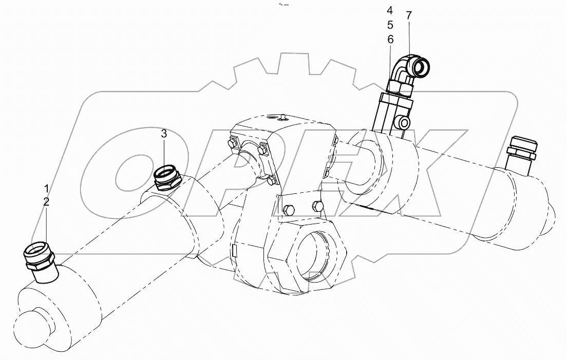  Swing cylinder assy 001609619A0201000