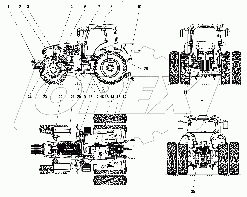  015723000LB000001 PL2304 Tractor
