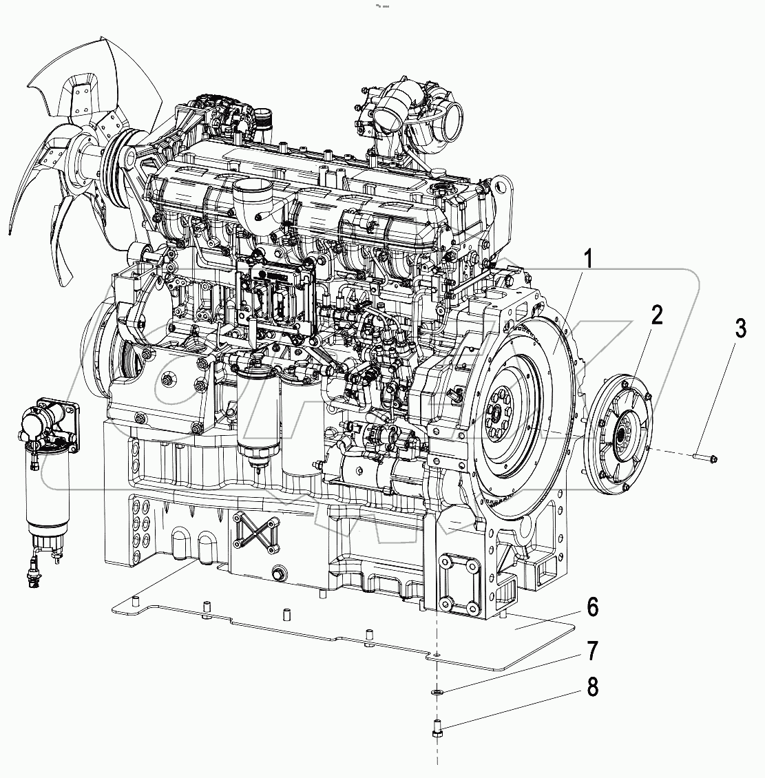  015723011LB000000 Engine mounting