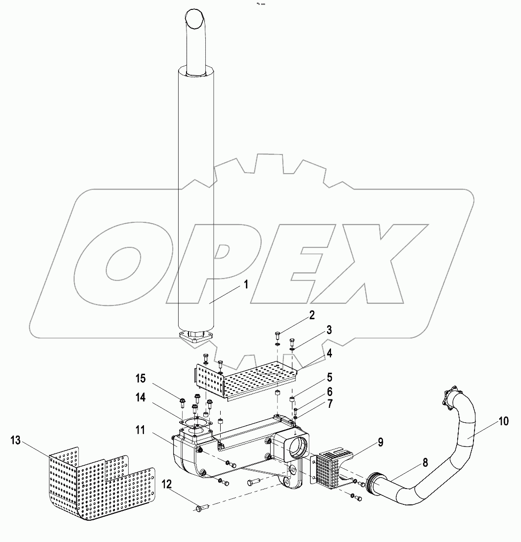  015723022LB000000 Exhaust system