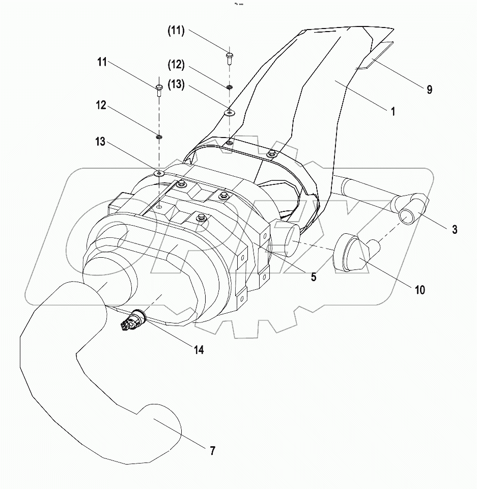  015723025LB000000 Air intake system