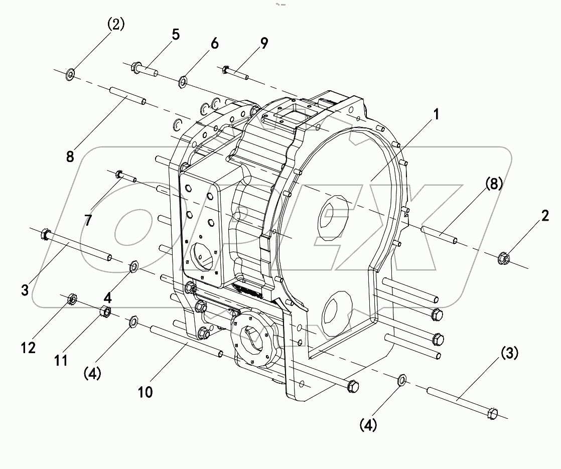  015723037LC040000 Housing assembly