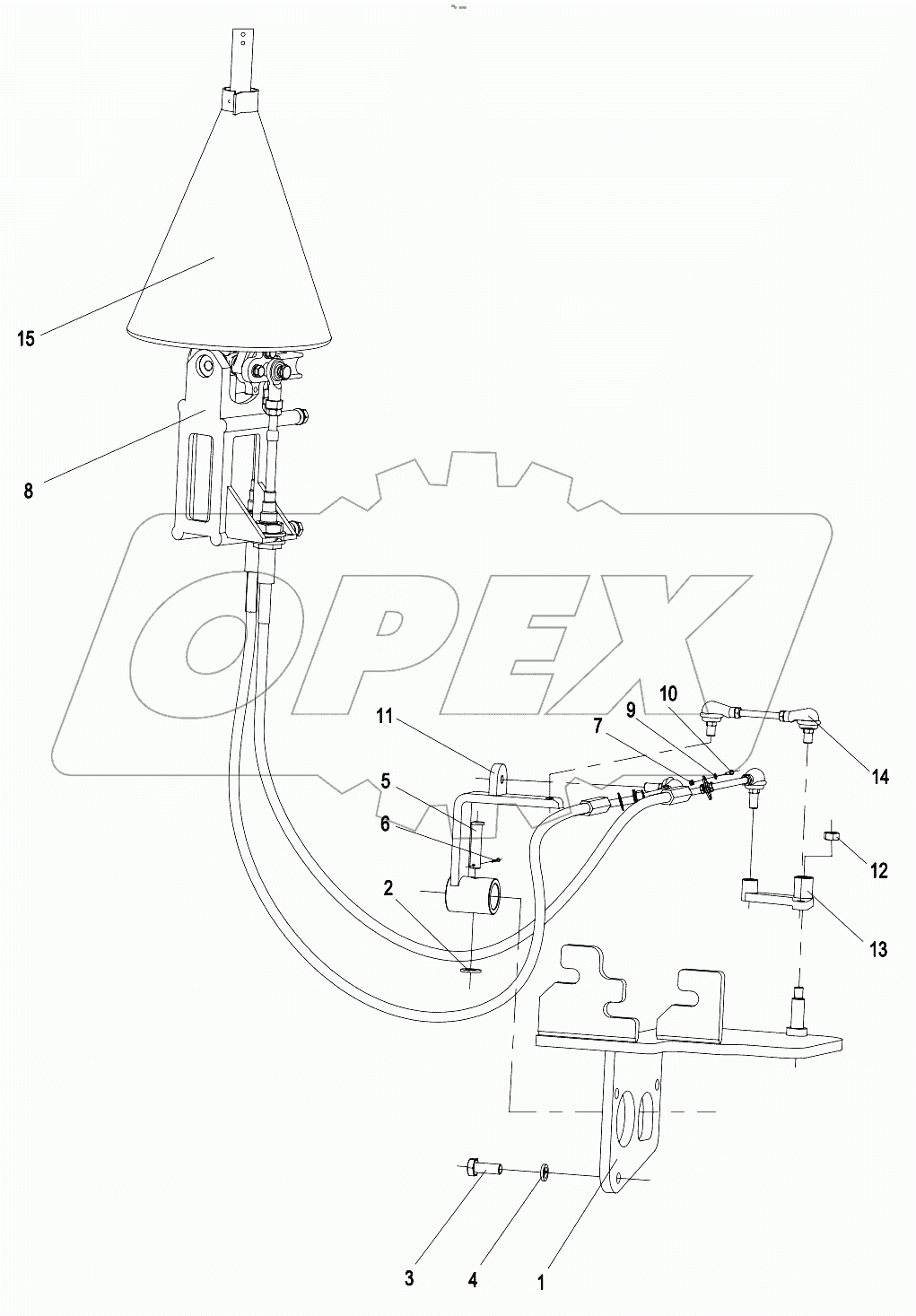  015723037LB020000 Transmission shift mechanism