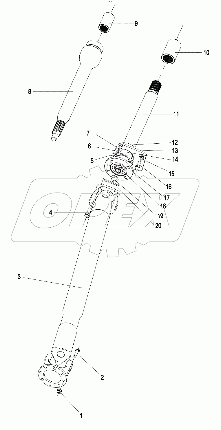  015723036LC000000 Shaft assembly
