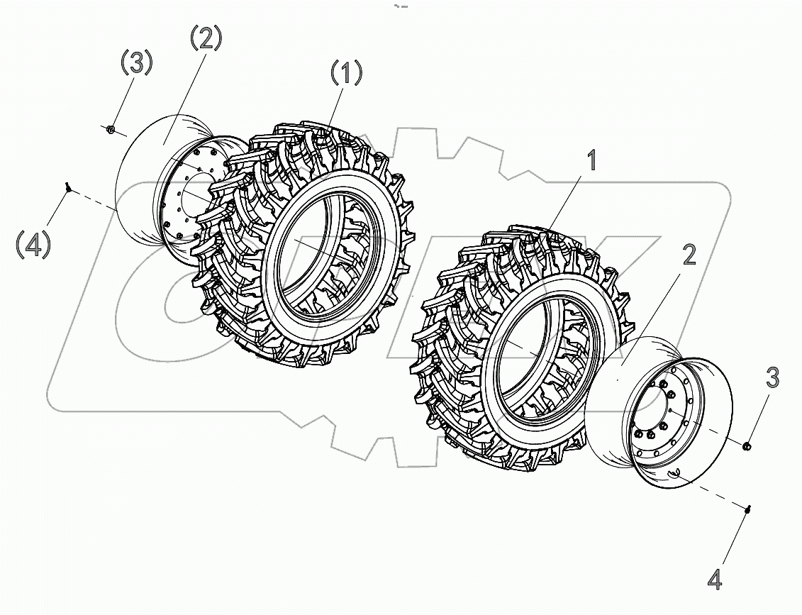 015723032LC000005 Front Wheel assembly