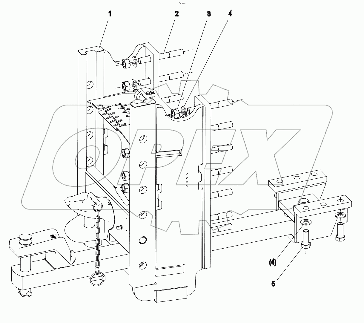  01572105000000000 Drawbar assembly