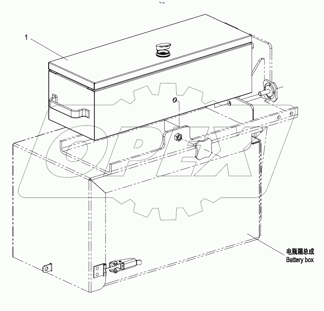  01572109400000000 Tool box assembly