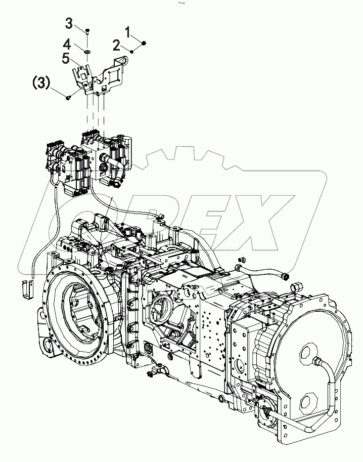  01572104700300012 Rear integrated support installation