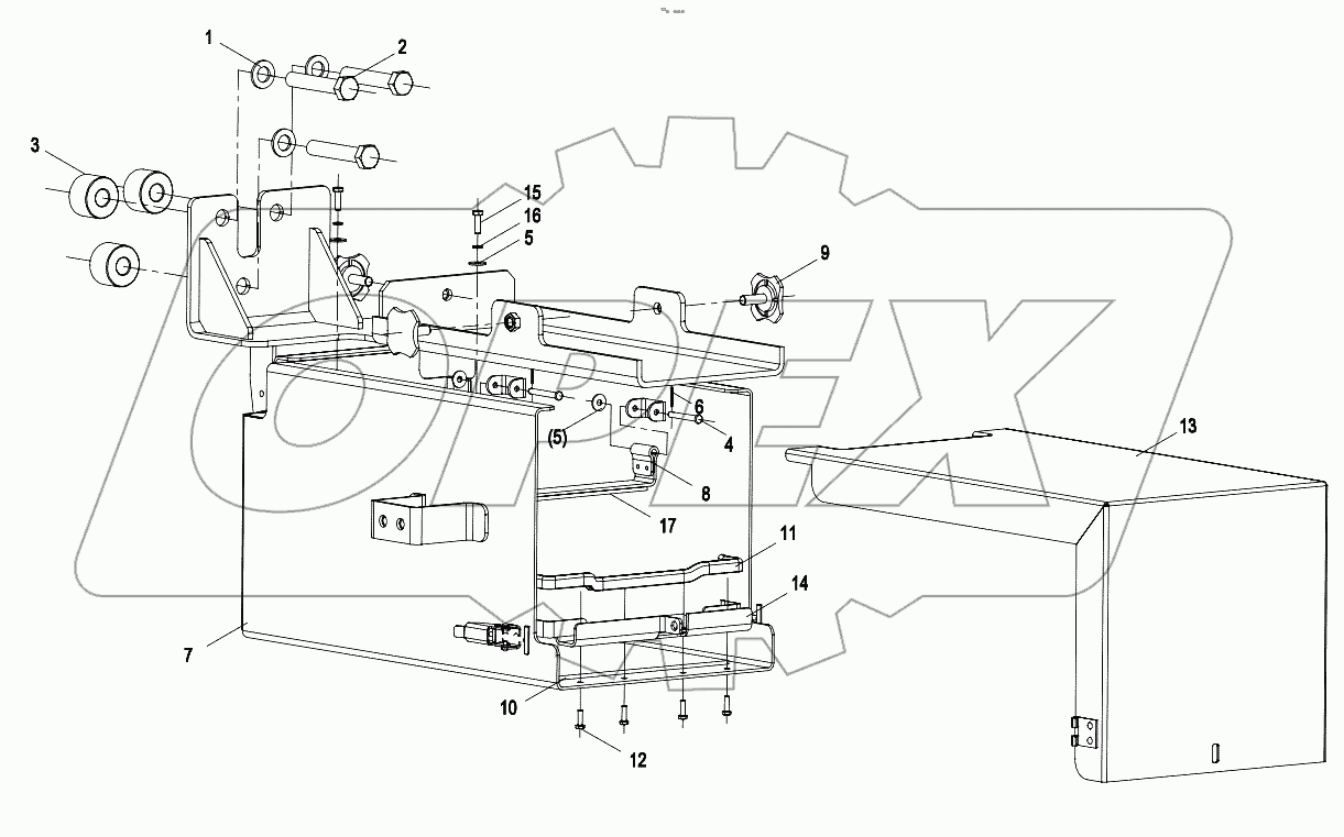  01572109300000001 Battery box assembly