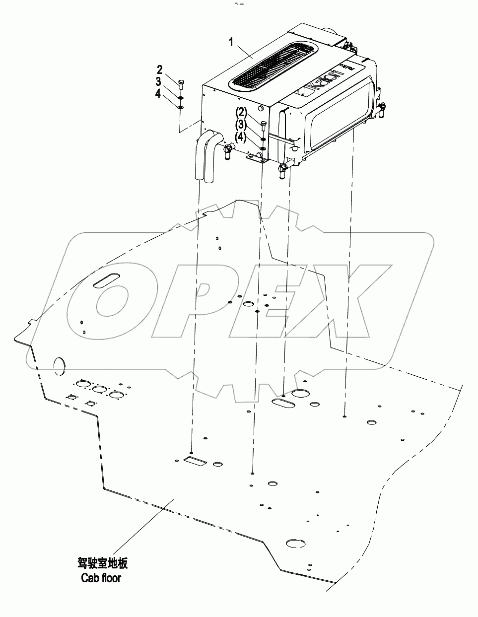  01572100601420000 HVAC assembly