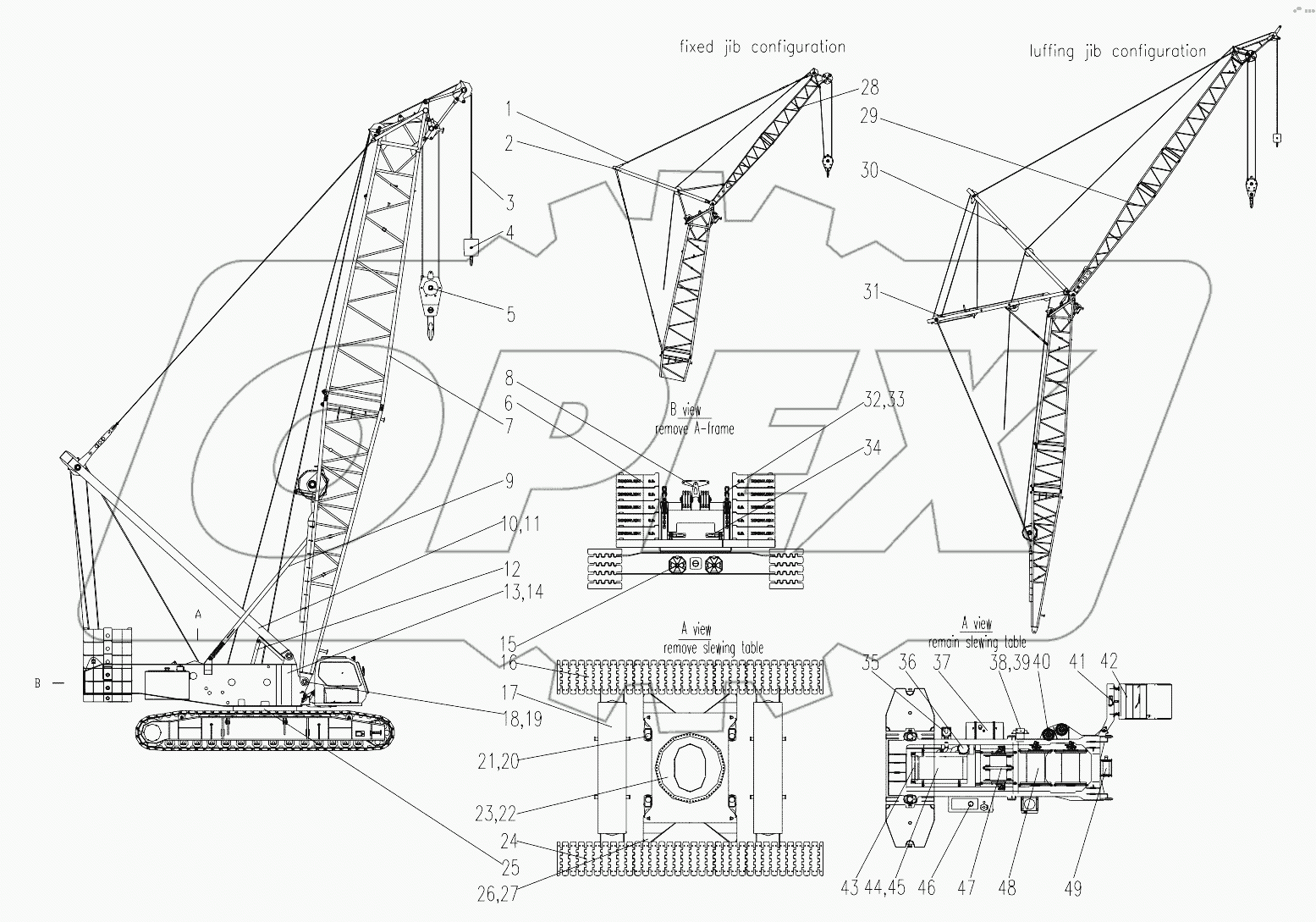  QUY260CR CRAWLER CRANE D00663400002000000Y