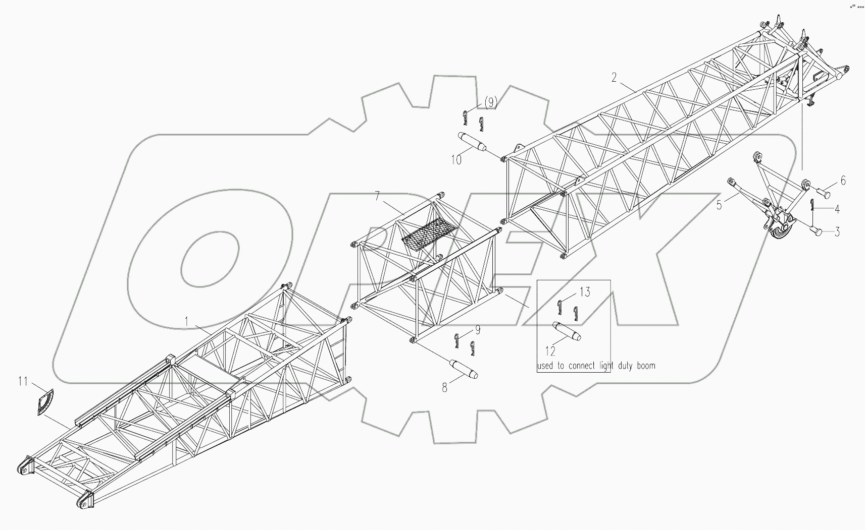  MAIN BOOM ASSY. D00663400120000000Y